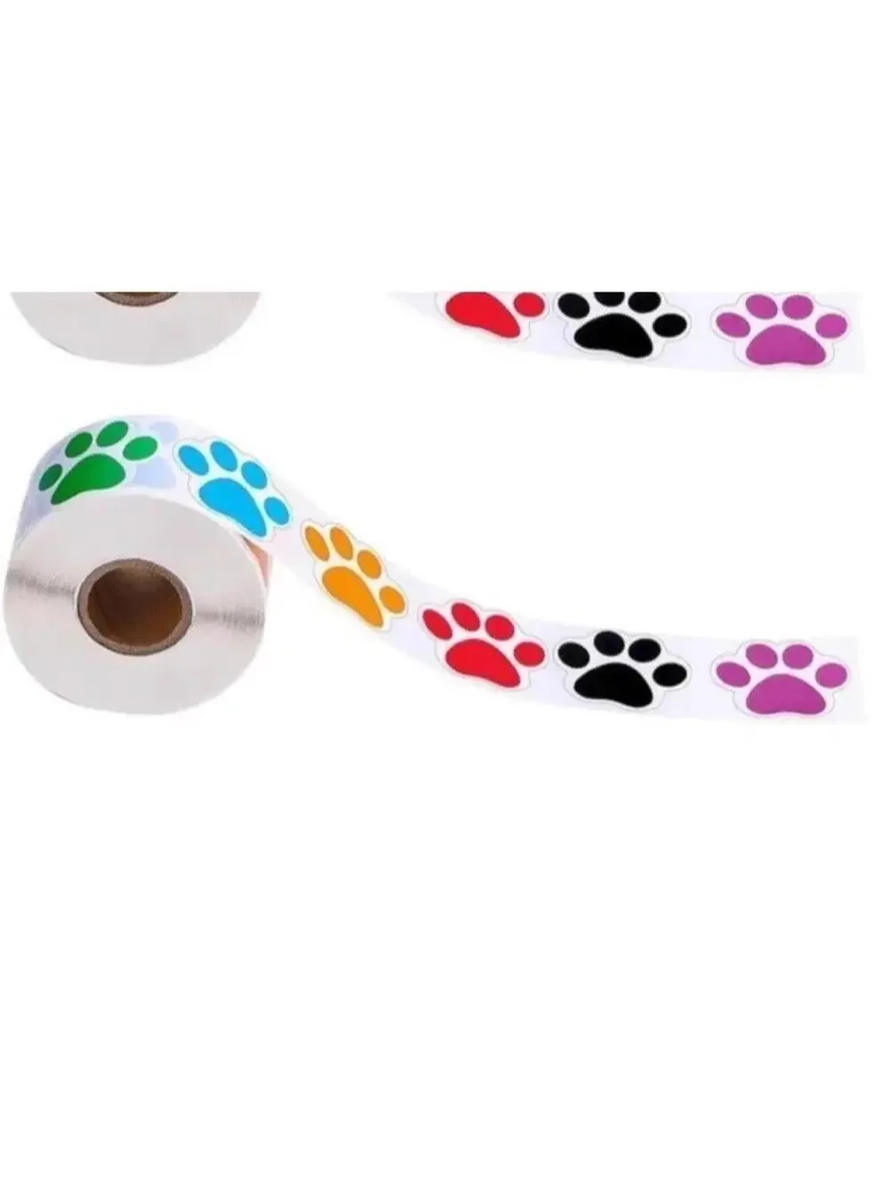 500pc Dog Paw Print Stickers Multicoloured New Animal Paw Prints * Read*